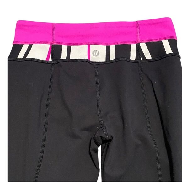 Lululemon Low Rise Black Astro Leggings Size 4 - Picture 7 of 11
